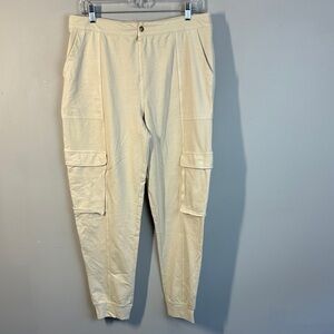 The Normal Brand Tentoma Cargo Cream Joggers Size XL